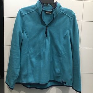 L.L. Bean fleece quarter zip.